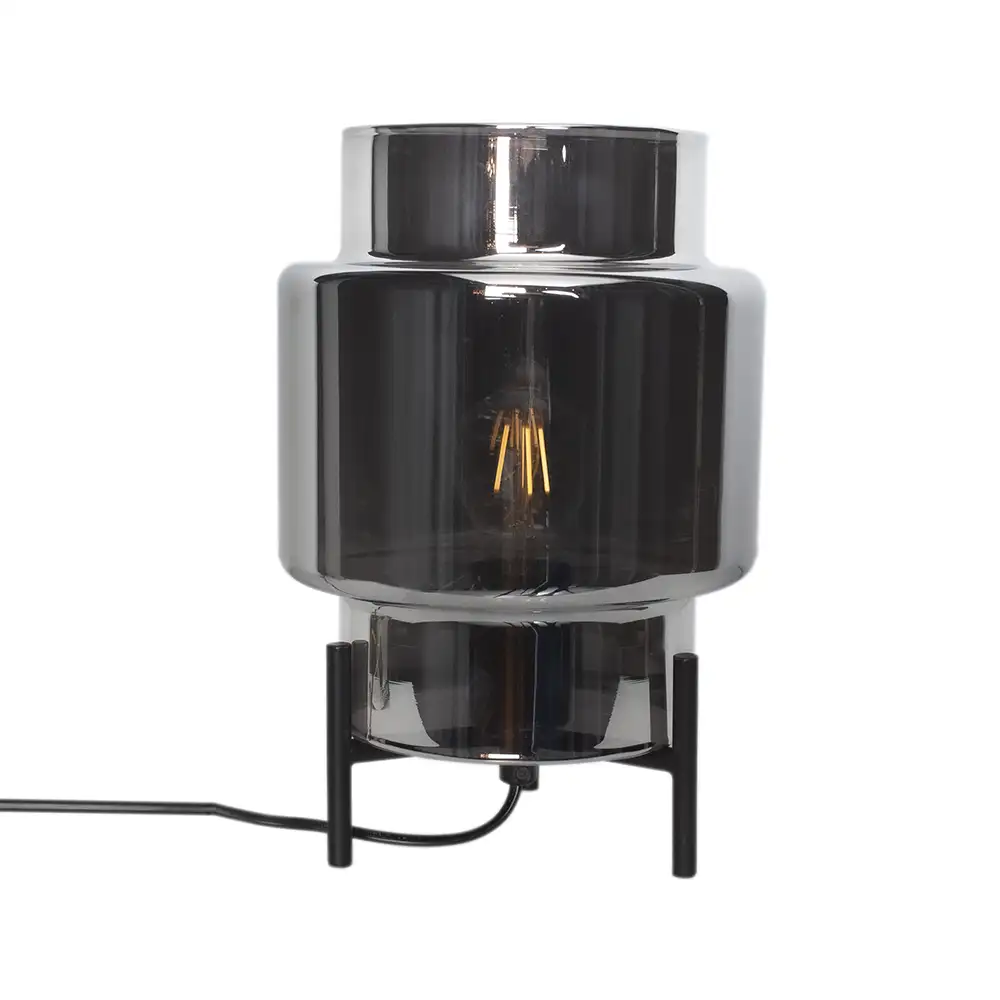 by Rydéns, Ebbot Bordslmapa H29cm Rökgrå