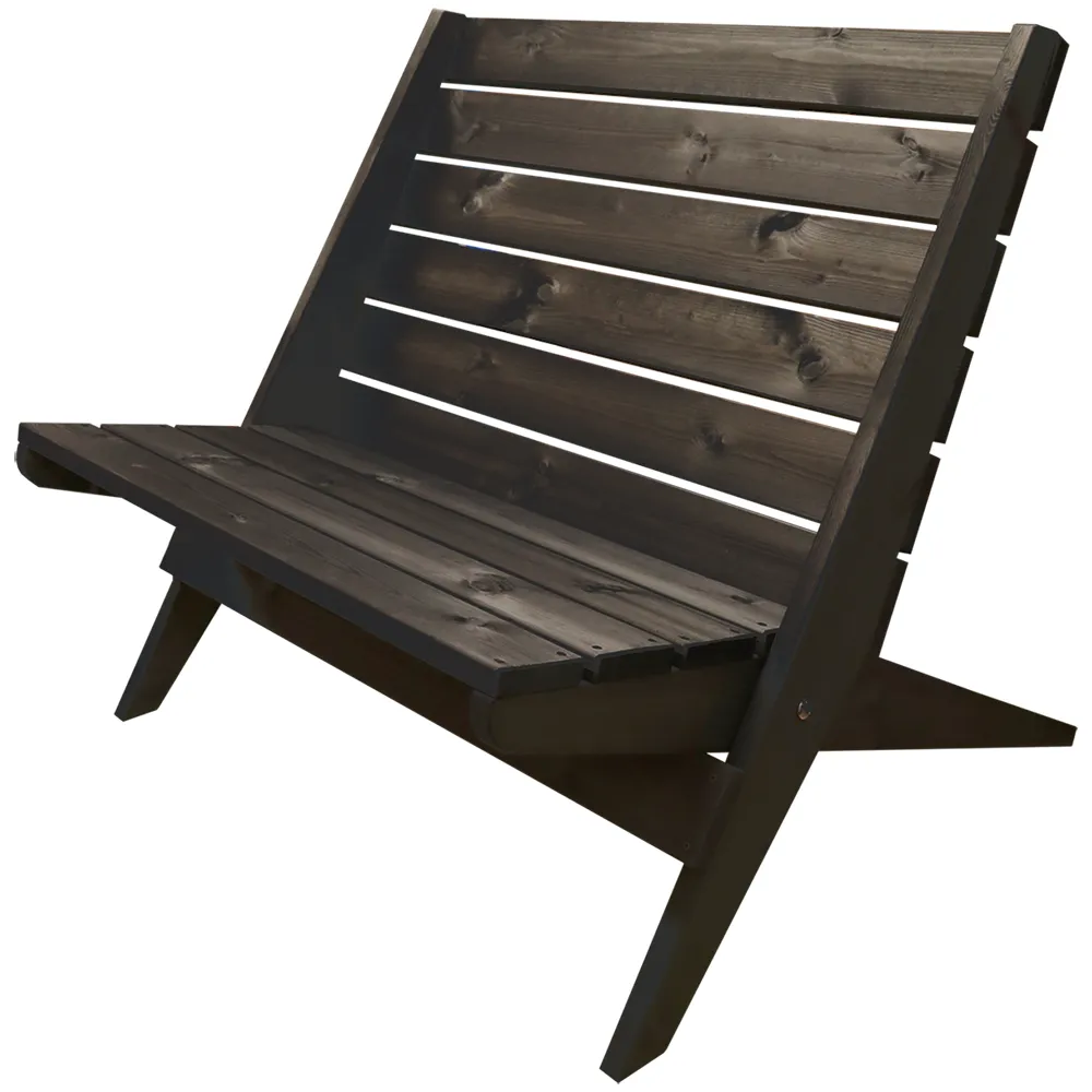 Hillerstorp, Double Granny Stol furu svart oljad