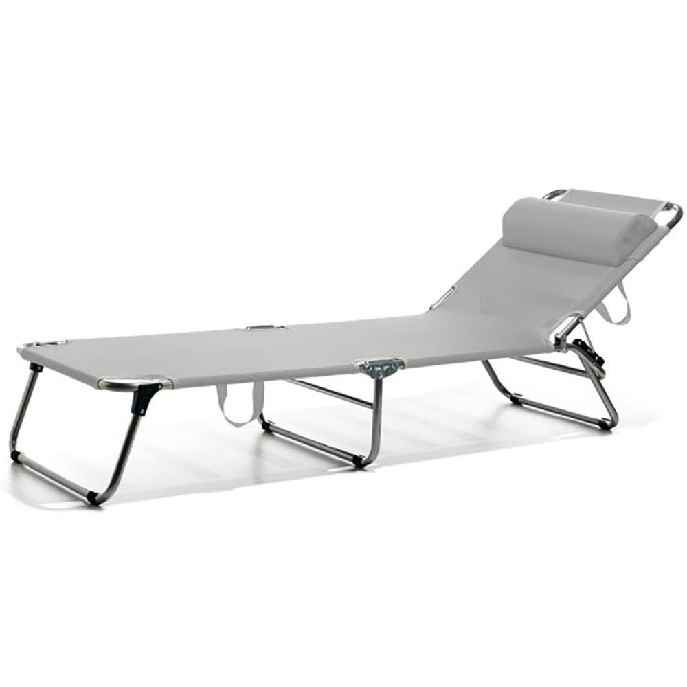 Fiam, Amigo solsäng whitegrey aluminium/textilene