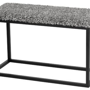 Skinnwille, Palle Bänk 80x35 cm Stone/Black