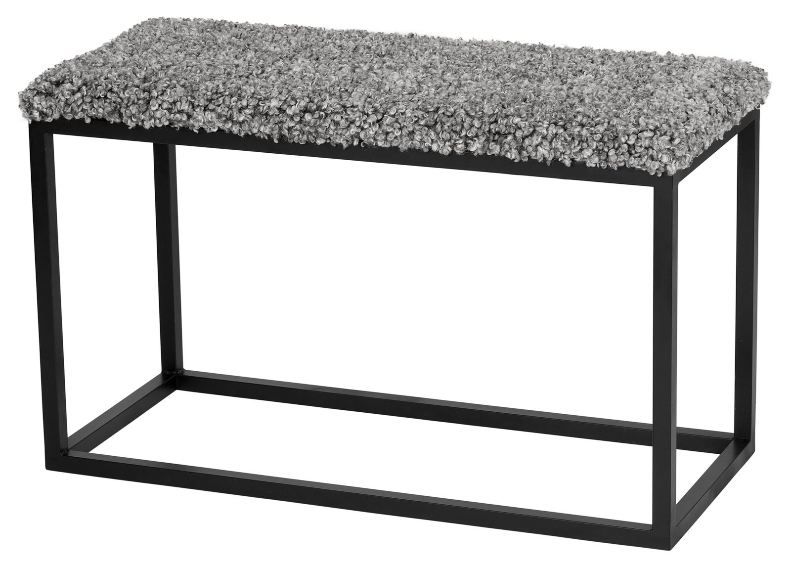 Skinnwille, Palle Bänk 80x35 cm Stone/Black