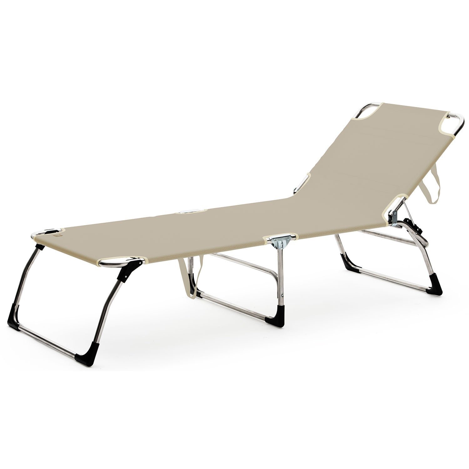 Fiam, Amigo solsäng xxl taupe aluminium/textilene