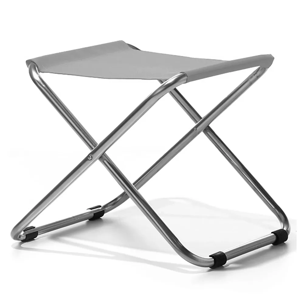 Fiam, Chico fotpall grå aluminium/textilene