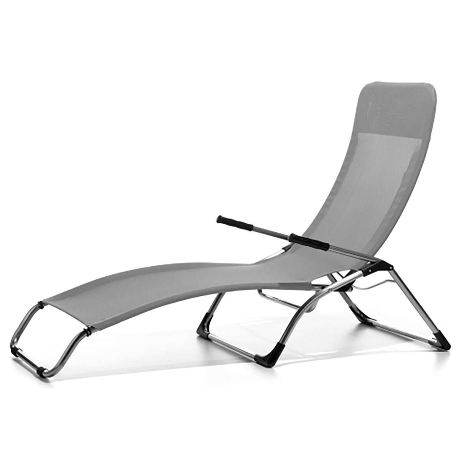 Fiam, Samba solsäng grey aluminium/textilene