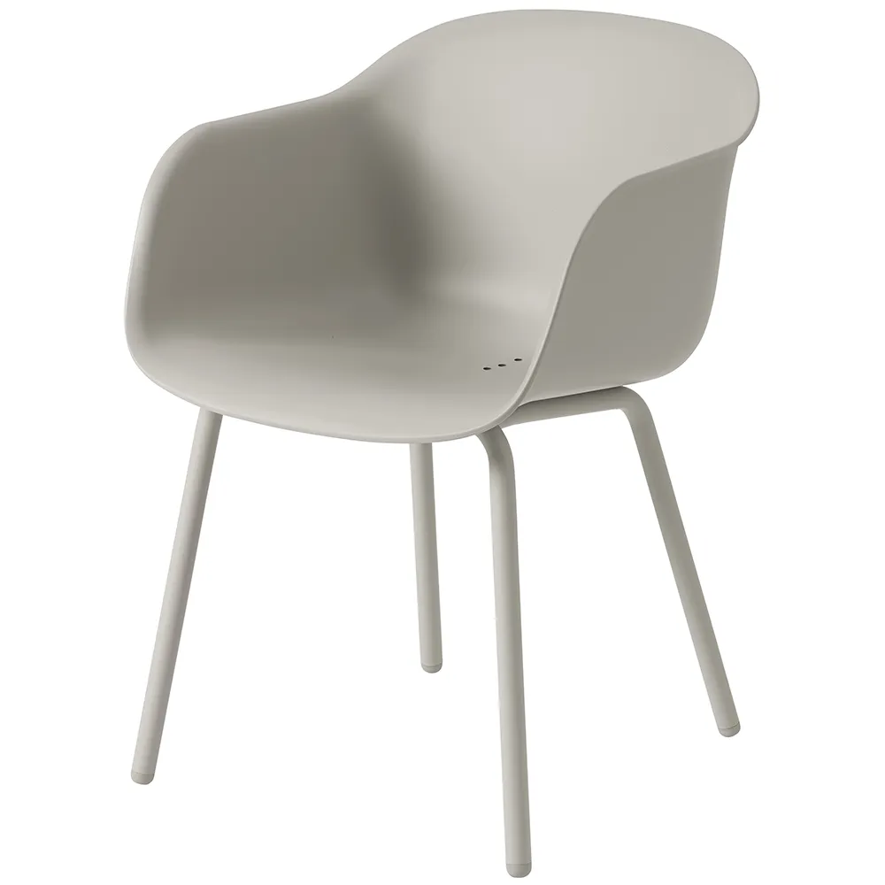 Muuto, Fiber Outdoor Karmstol Grey