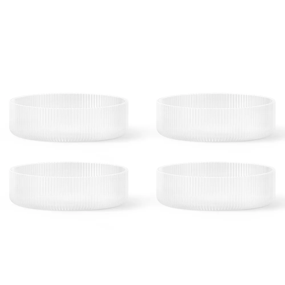 Ferm Living, Ripple Serveringsskål 4-pack - Frosted