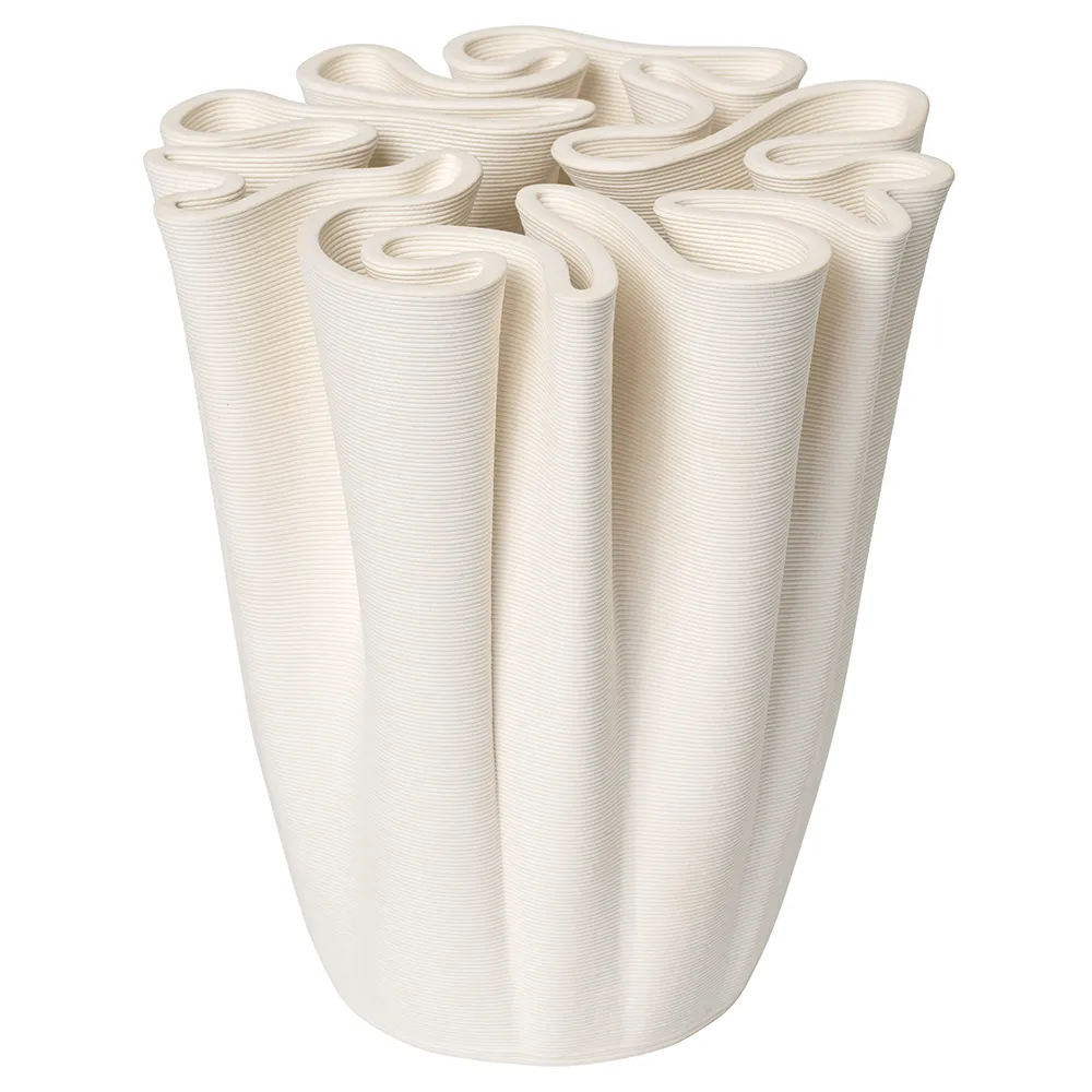 Ferm Living, Dedali Vas H18 cm Off-white