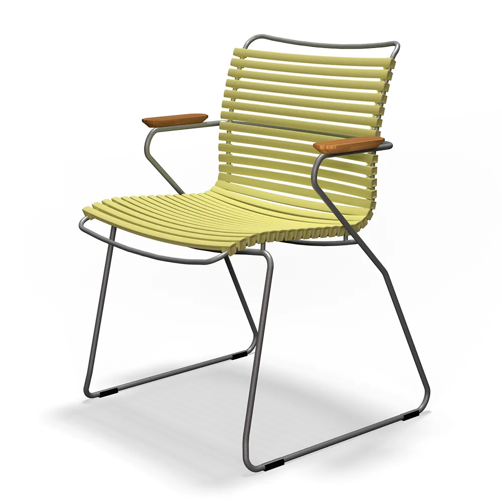 Houe, CLICK Karmstol Lemon zest/Grey/Bamboo