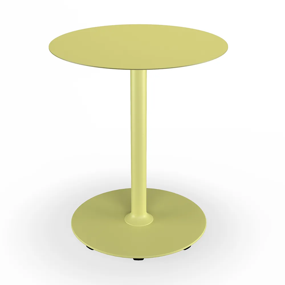 Houe, Pico Café table, Ø64 cm, round base Mono Lemon zest