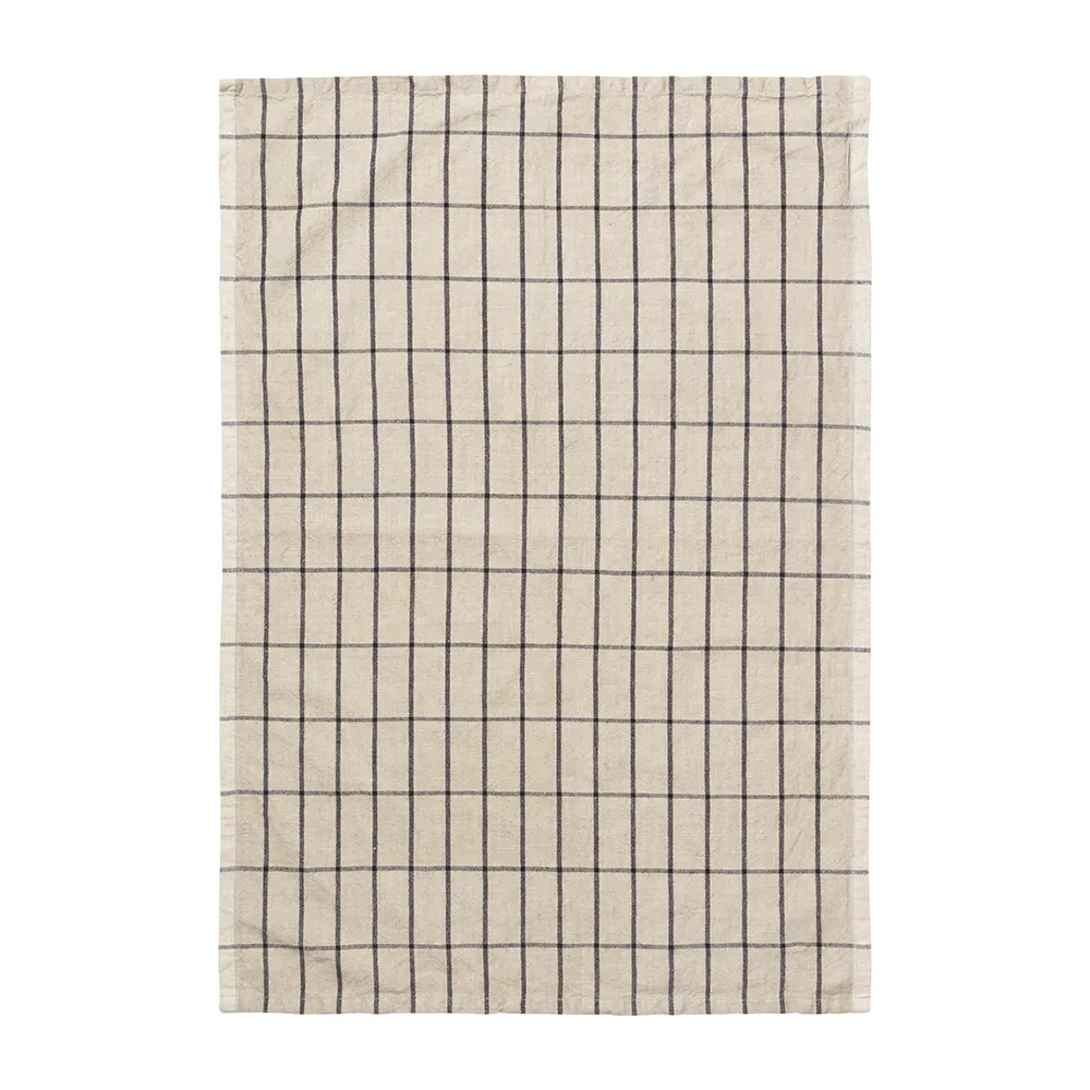 Ferm Living, Kökshandduk Hale  Sand/Black