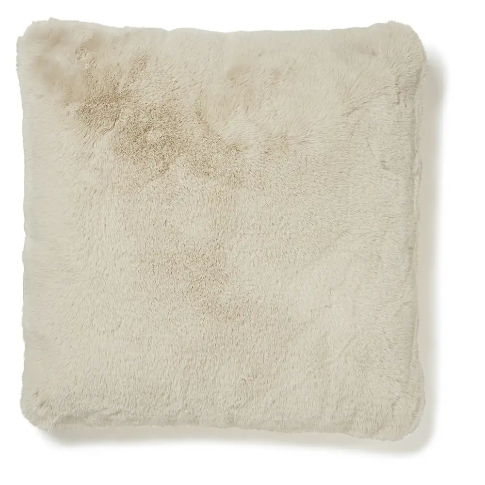 Skinnwille, Fluffy Kuddfodral 45x45 cm Beige