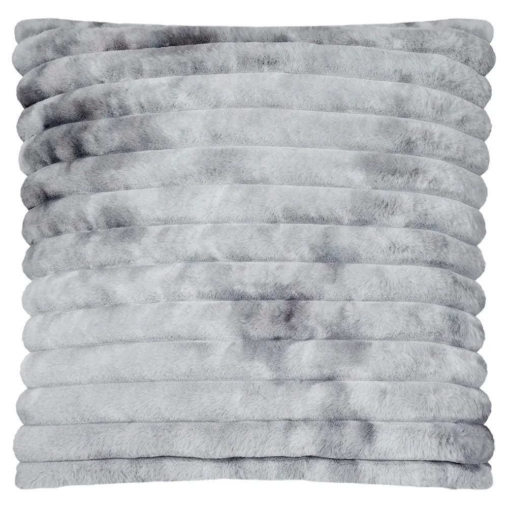 Skinnwille, Stripy prydnadskudde 45x45 cm Stone