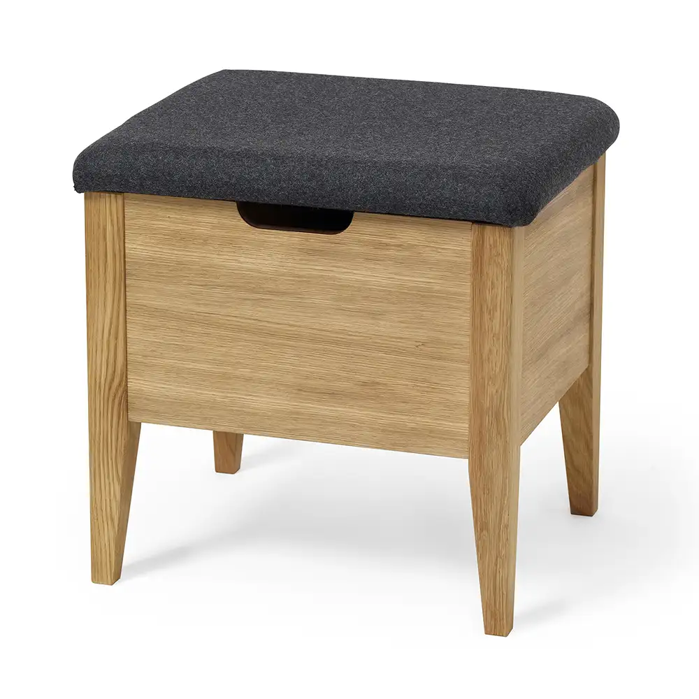 Torkelson, Klinte bänk 45 cm ek med ulltyg