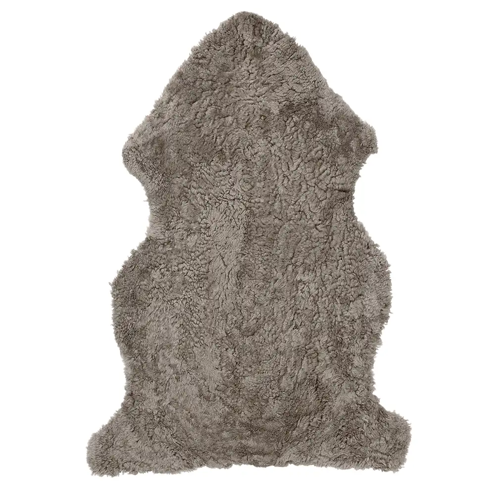 Skinnwille, Curly fårskinn 60x95 cm Light Brown