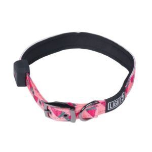 Hundhalsband Light5 Doggo LED Collar, Pink, S