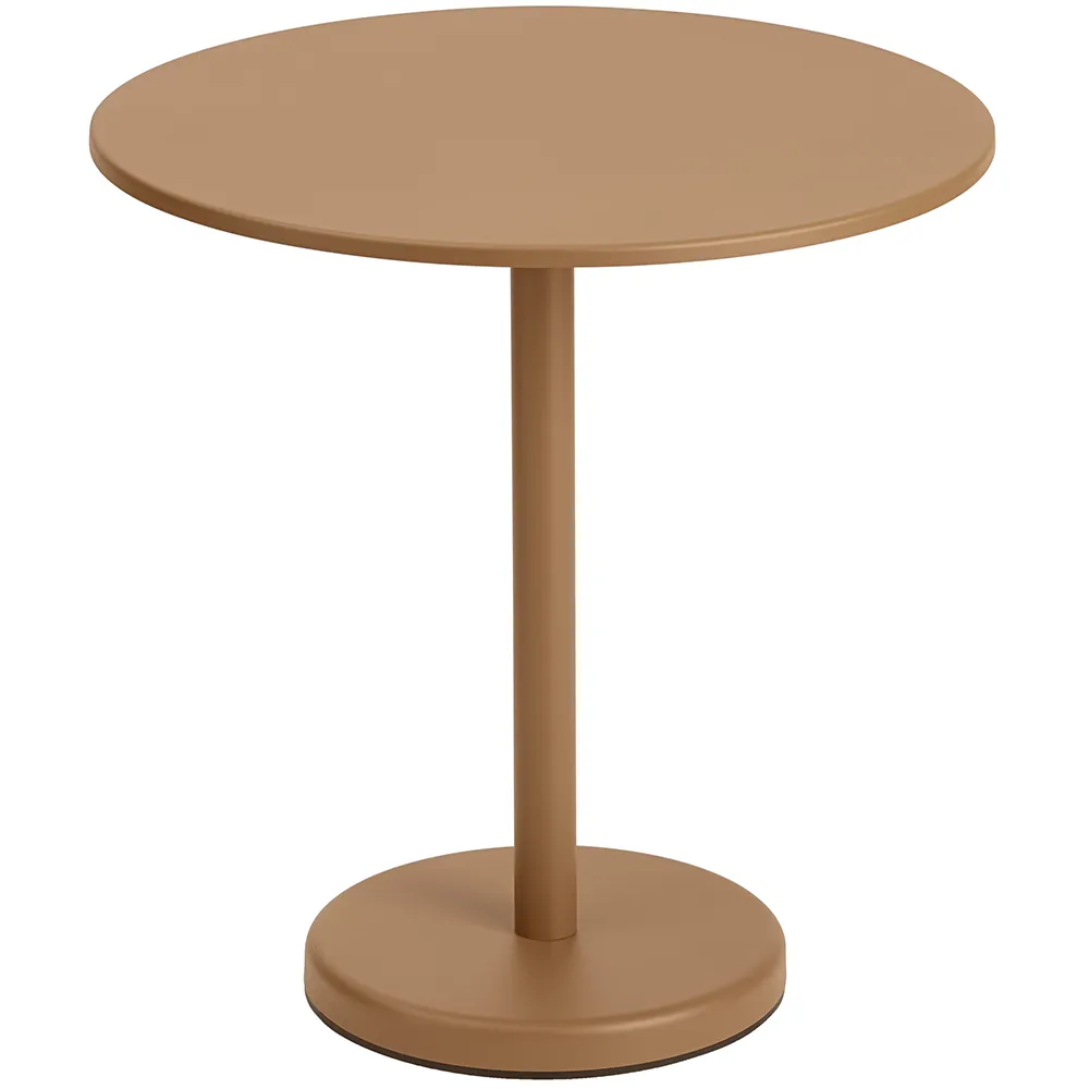 Muuto, Linear Steel Cafébord Ø70 cm Burnt Orange