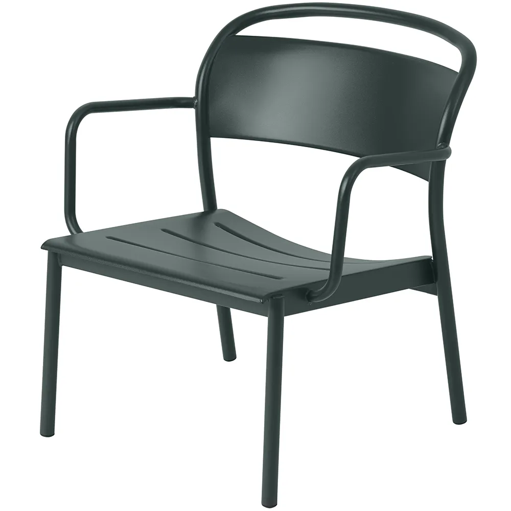 Muuto, Linear Steel Fåtölj Dark Green
