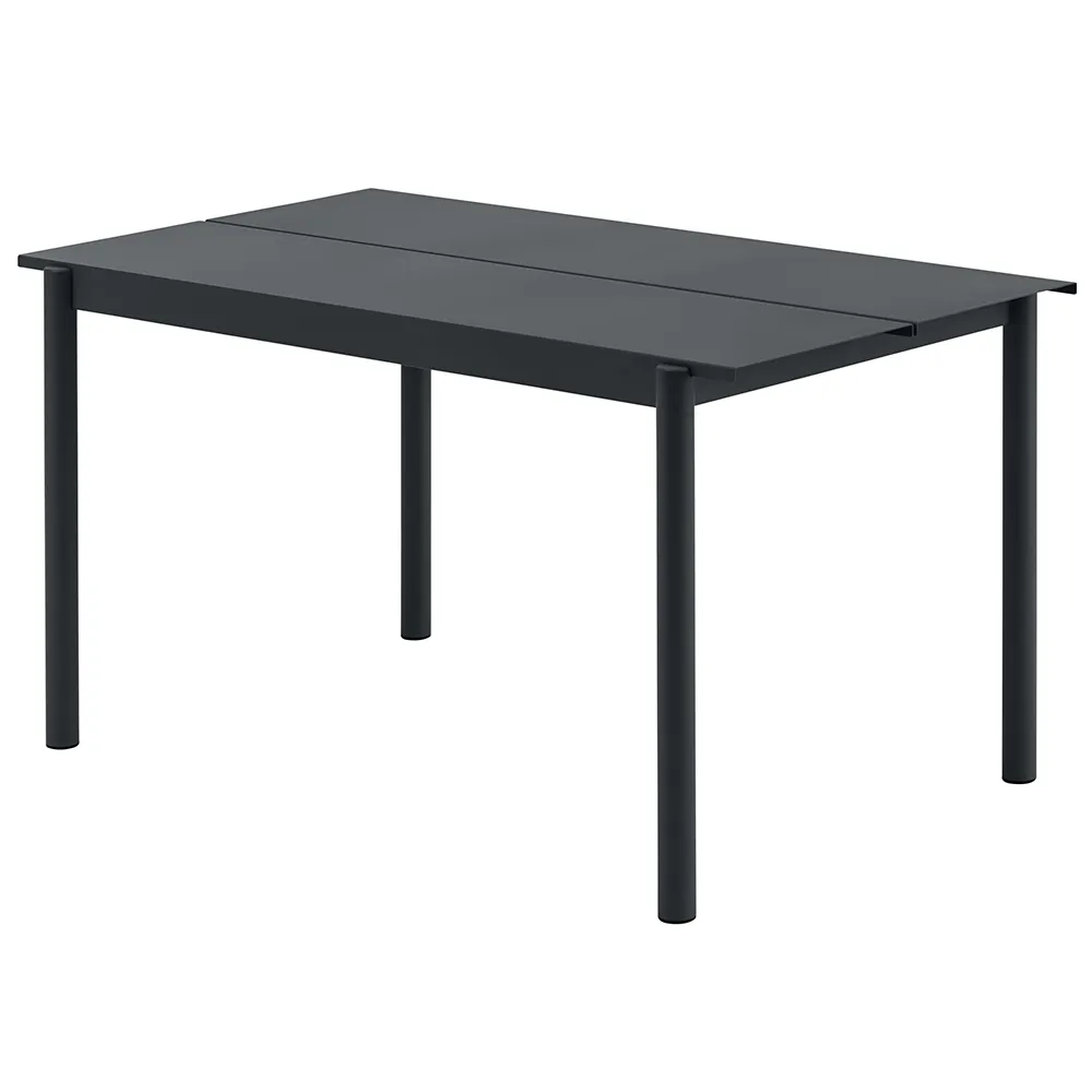 Muuto, Linear Steel Matbord 140X75 cm Anthracite Black
