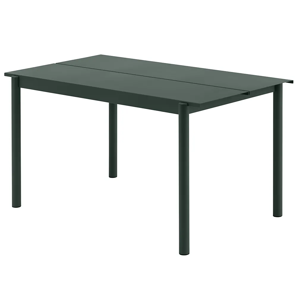 Muuto, Linear Steel Matbord 140X75 cm Dark Green