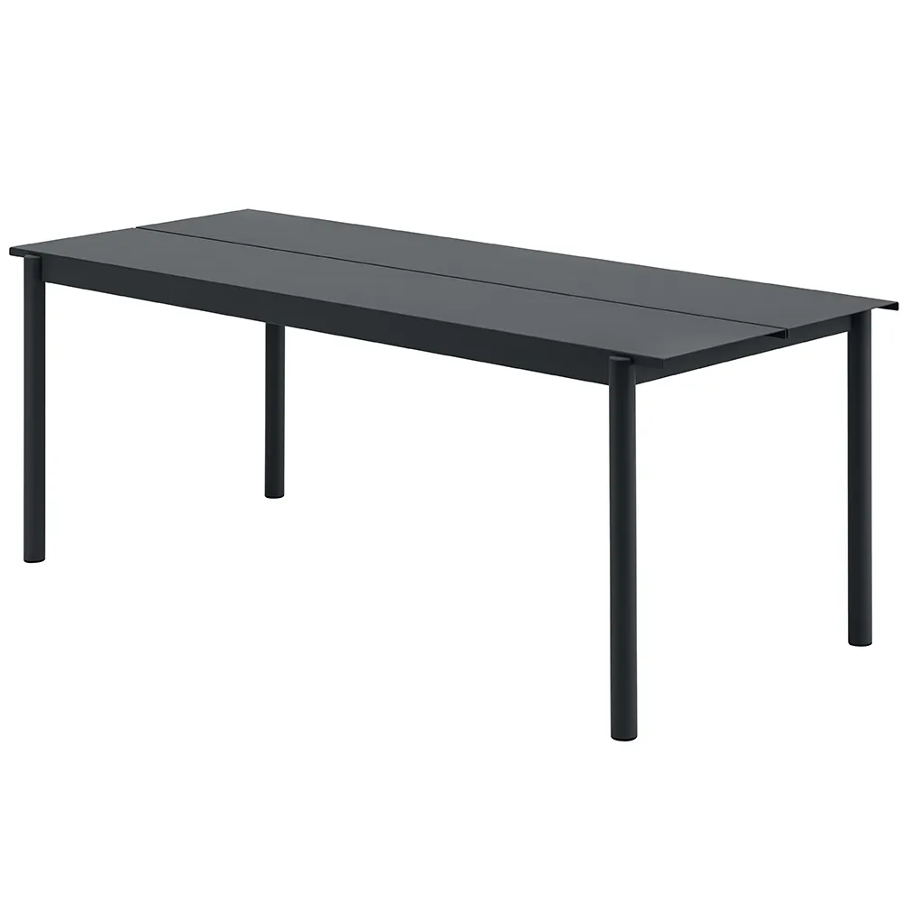 Muuto, Linear Steel Matbord 200X75 cm Anthracite Black