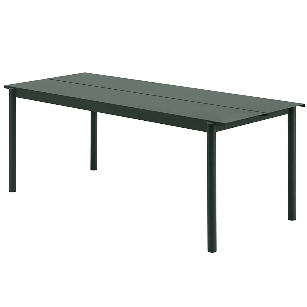 Muuto, Linear Steel Matbord 200X75 cm Dark Green