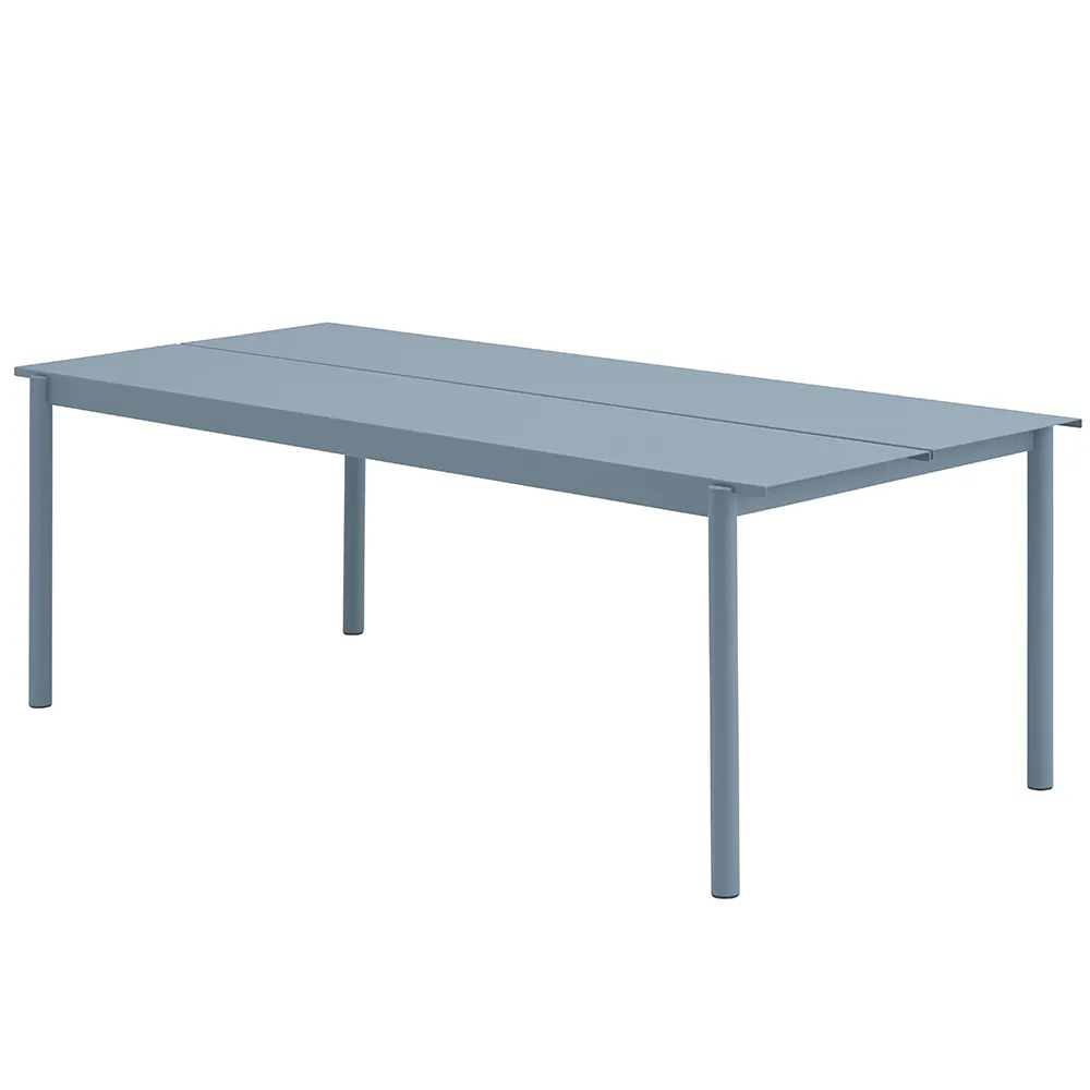 Muuto, Linear Steel Matbord 220x90 cm Pale Blue