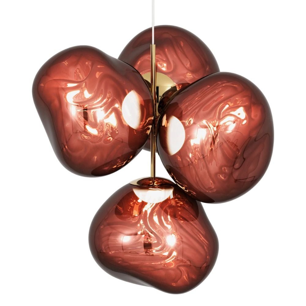 Tom Dixon, Melt Chandelier Small takkrona Copper LED