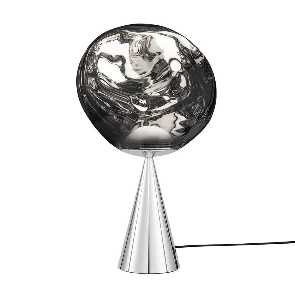 Tom Dixon, Melt Bordslampa Silver/Silver LED
