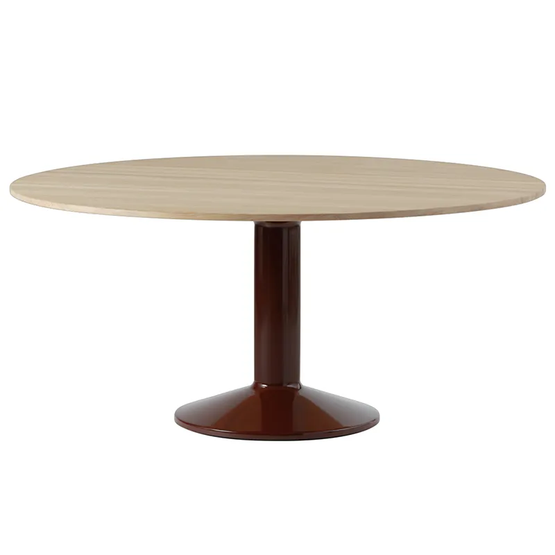 Muuto, Midst matbord 160 cm - Oiled Oak Dark Red