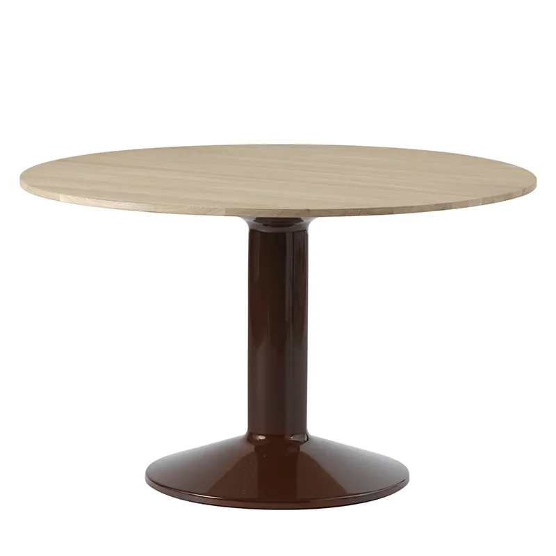 Muuto, Midst matbord 120 cm - Oiled Oak Dark Red