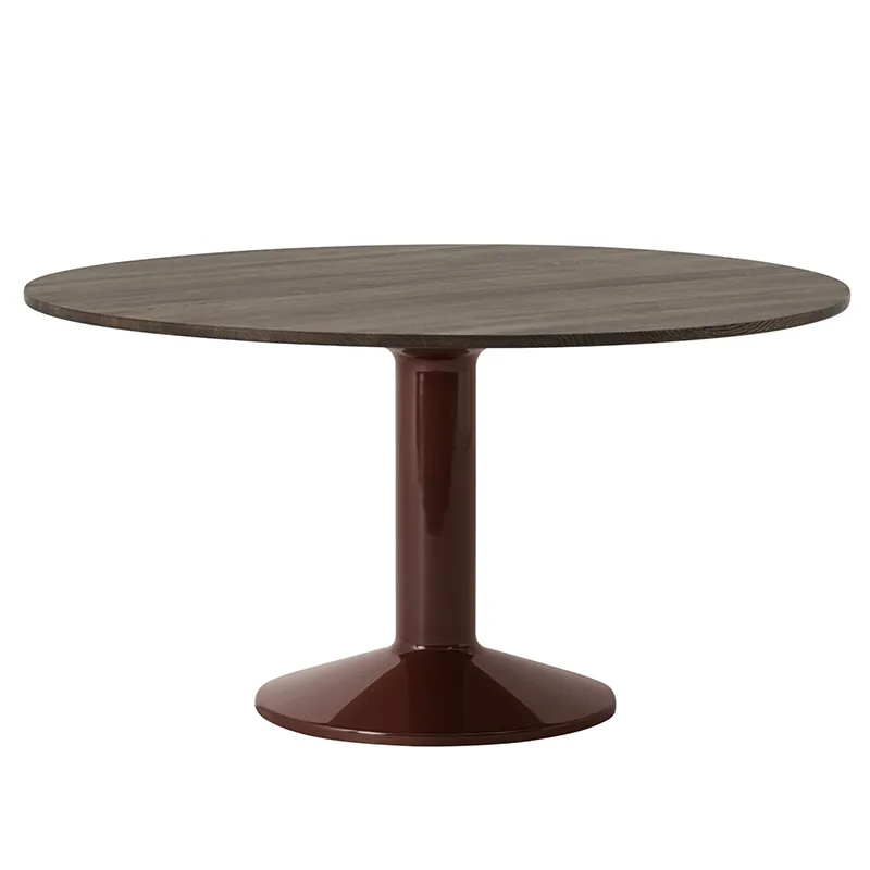 Muuto, Midst matbord 140 cm - Dark Oiled Oak Dark Red