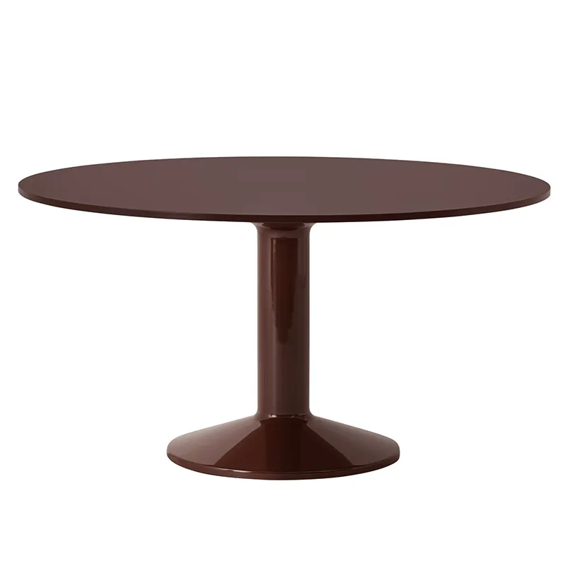 Muuto, Midst matbord 140 cm - Dark Red Linoleum Dark Red