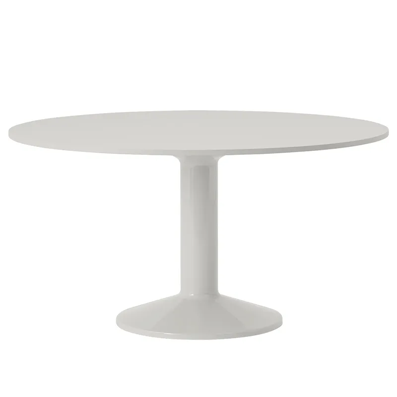 Muuto, Midst matbord 140 cm - Grey Linoleum Grey