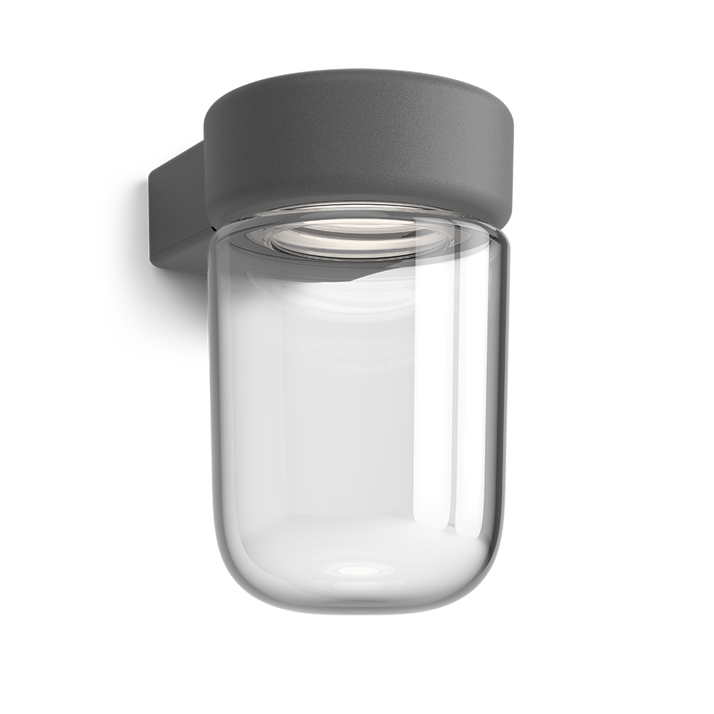 Belid, Moon vägglampa IP44 grafitstruktur LED