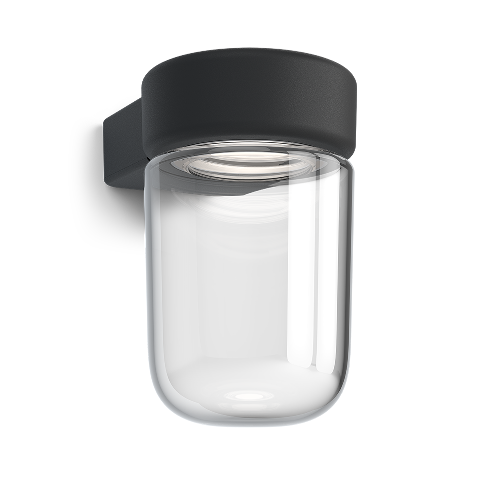 Belid, Moon vägglampa IP44 svartstruktur LED