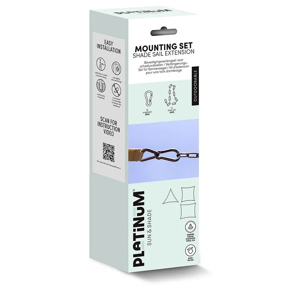 Platinum Sun & Shade, Monteringsmaterial monterinsset