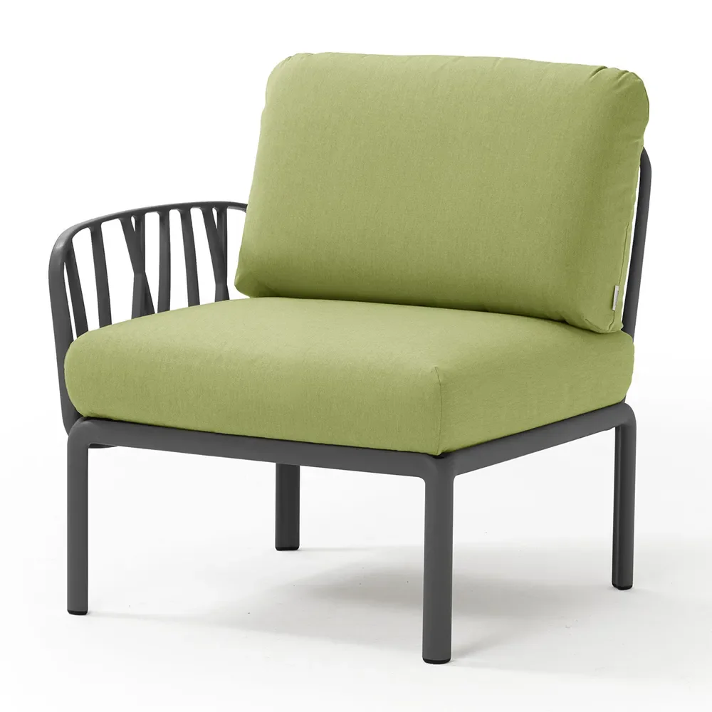 Nardi, Komodo avslutsdel Anthracite - Avocado Sunbrella