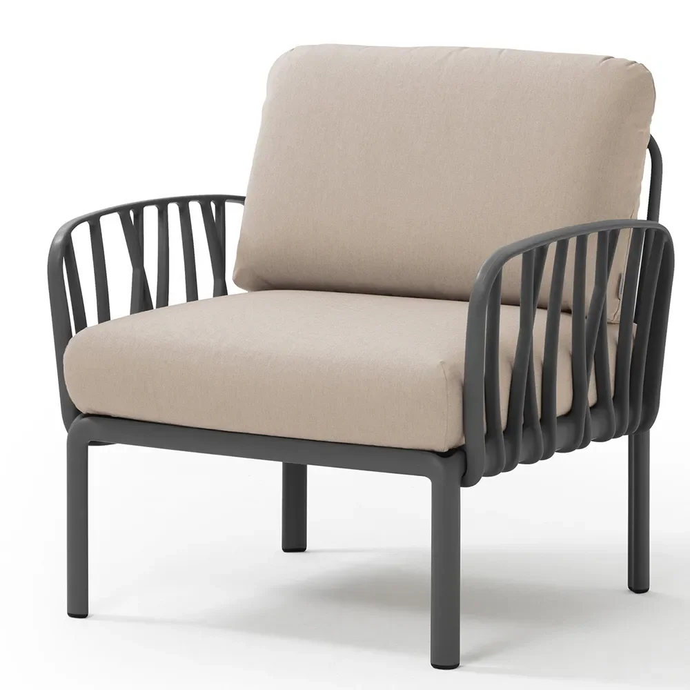 Nardi, Komodo fåtölj Anthracite - Canvas Sunbrella