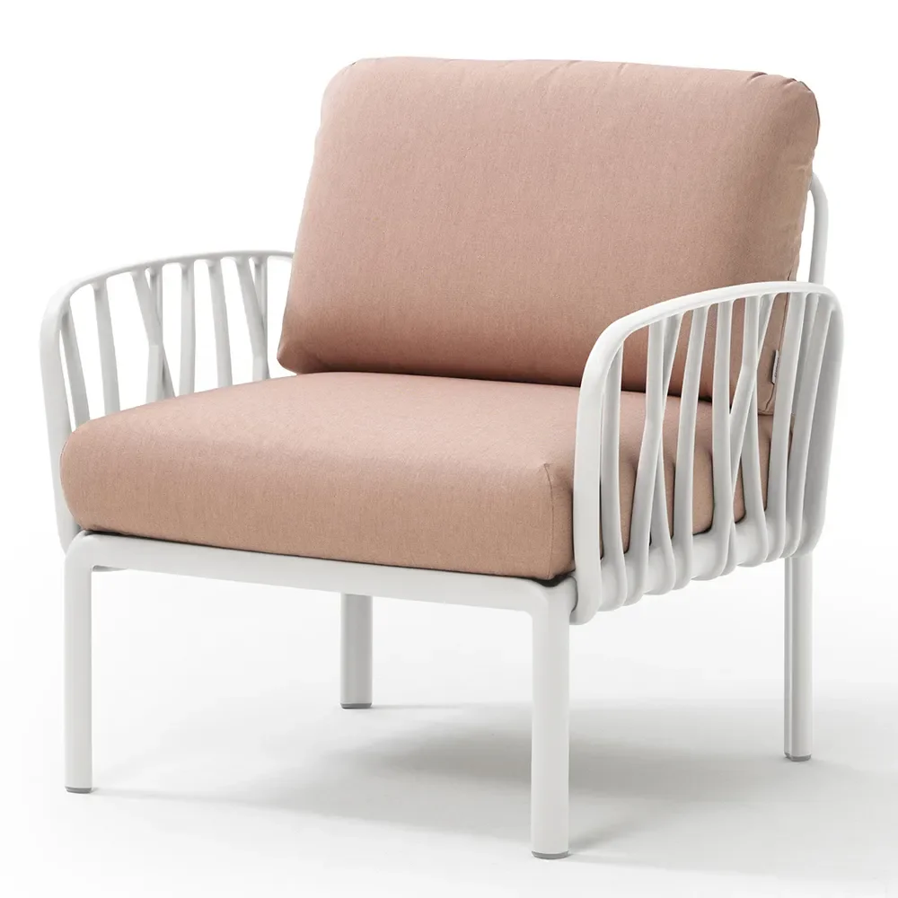 Nardi, Komodo fåtölj White - Rosa Quarzo