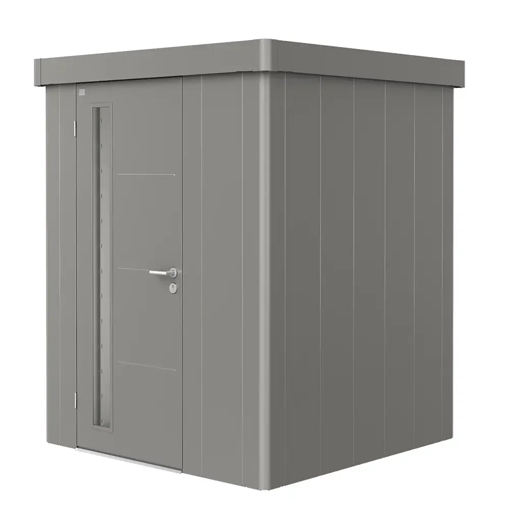 Biohort, Trädgårdsskjul Neo 1A med Standarddörr, metallic kvarts-grå
