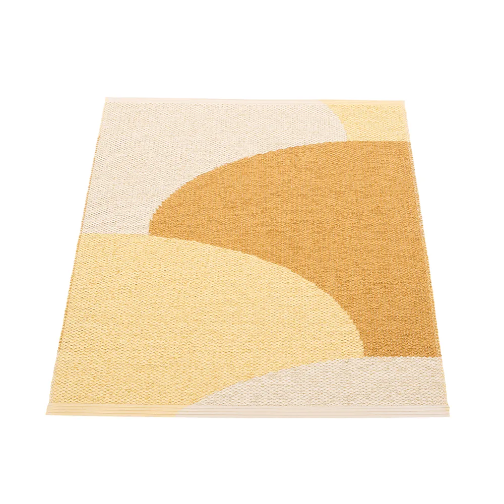 Pappelina, Hill matta Ochre/Pale yellow/Cream 70 x 90cm