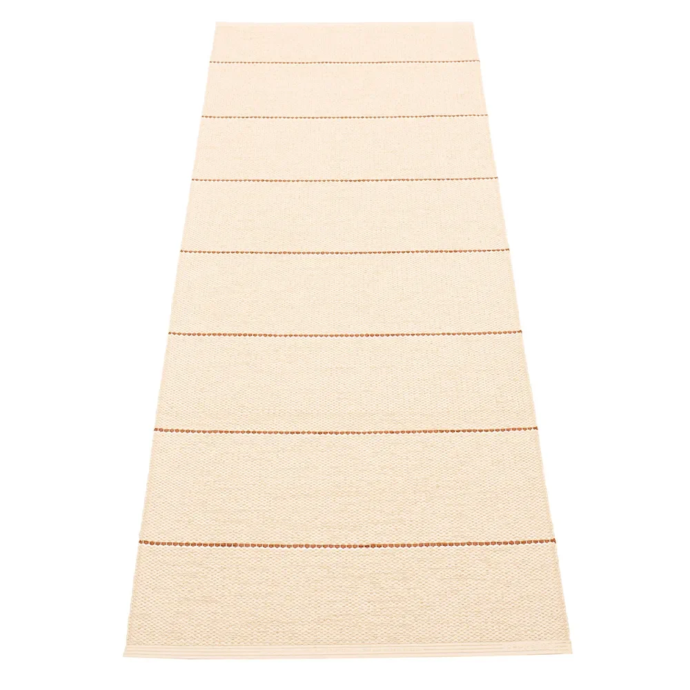 Pappelina, Lea matta Beige/Rust/Vanilla 70 x 225 cm