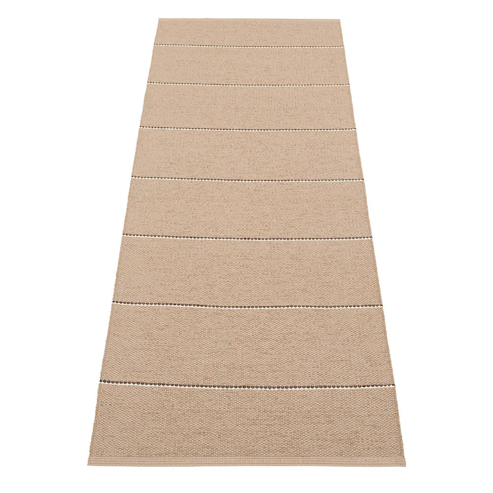 Pappelina, Lea matta Potato/Dark Brown/Vanilla 70 x 225 cm