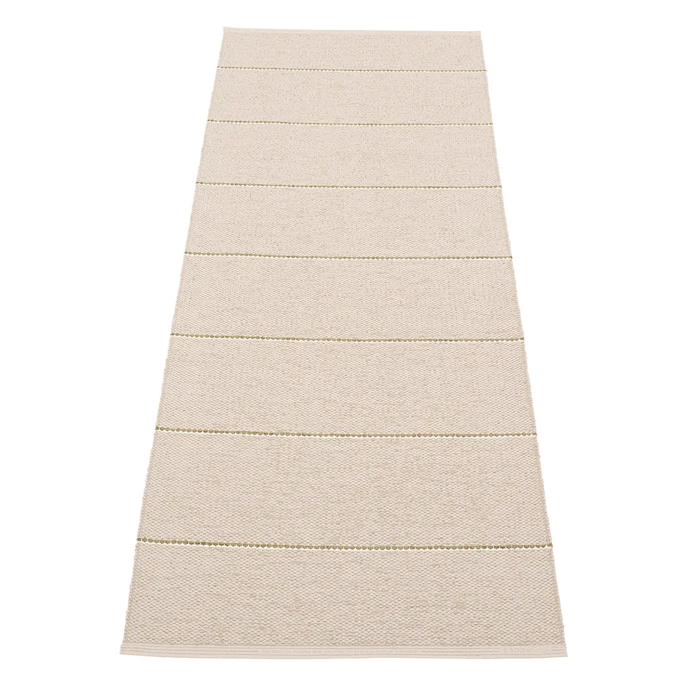 Pappelina, Lea matta Linen/Pine/Vanilla 70 x 225 cm