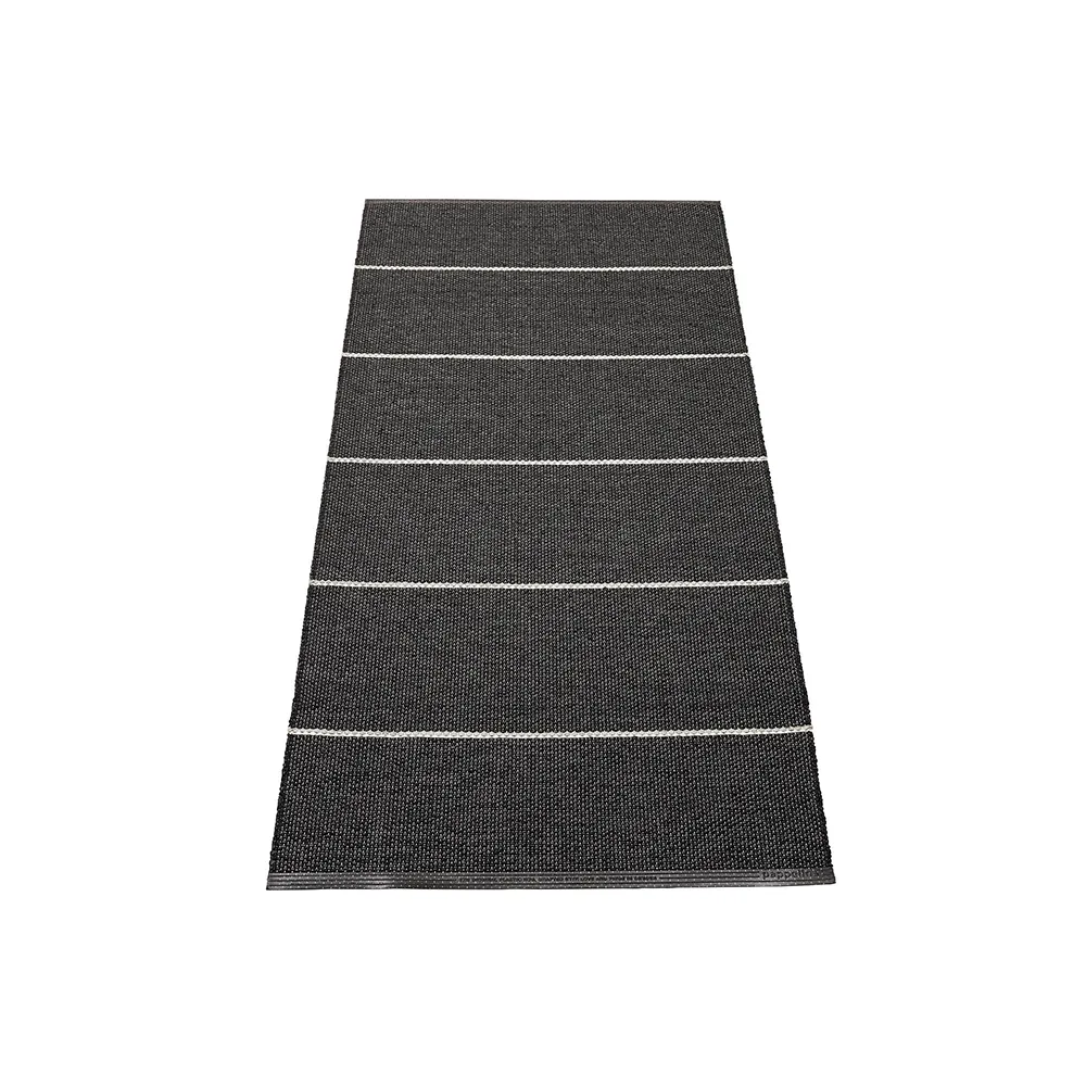 Pappelina, Lea matta Black/Misty Mint/Vanilla 70 x 150 cm