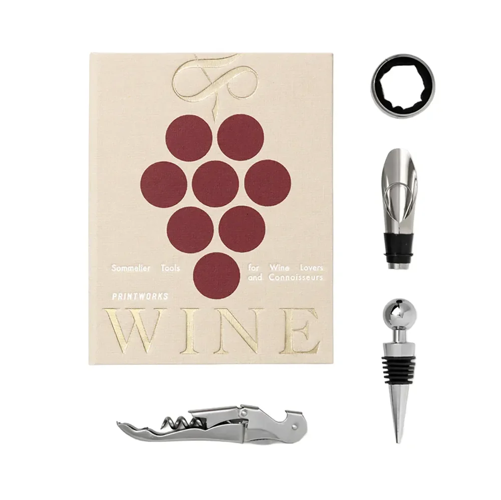 Printworks, The Essentials - Wine Tools Beige
