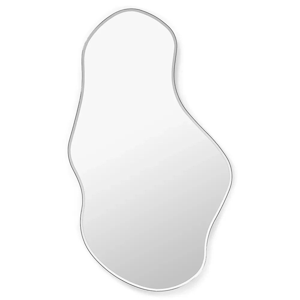 Ferm Living, Pond Spegel 110x63 cm Dark Chrome