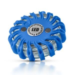 Varningspuck LED Pureflare - Blå / Laddbar