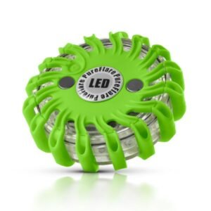 Varningspuck LED Pureflare - Grön / Laddbar