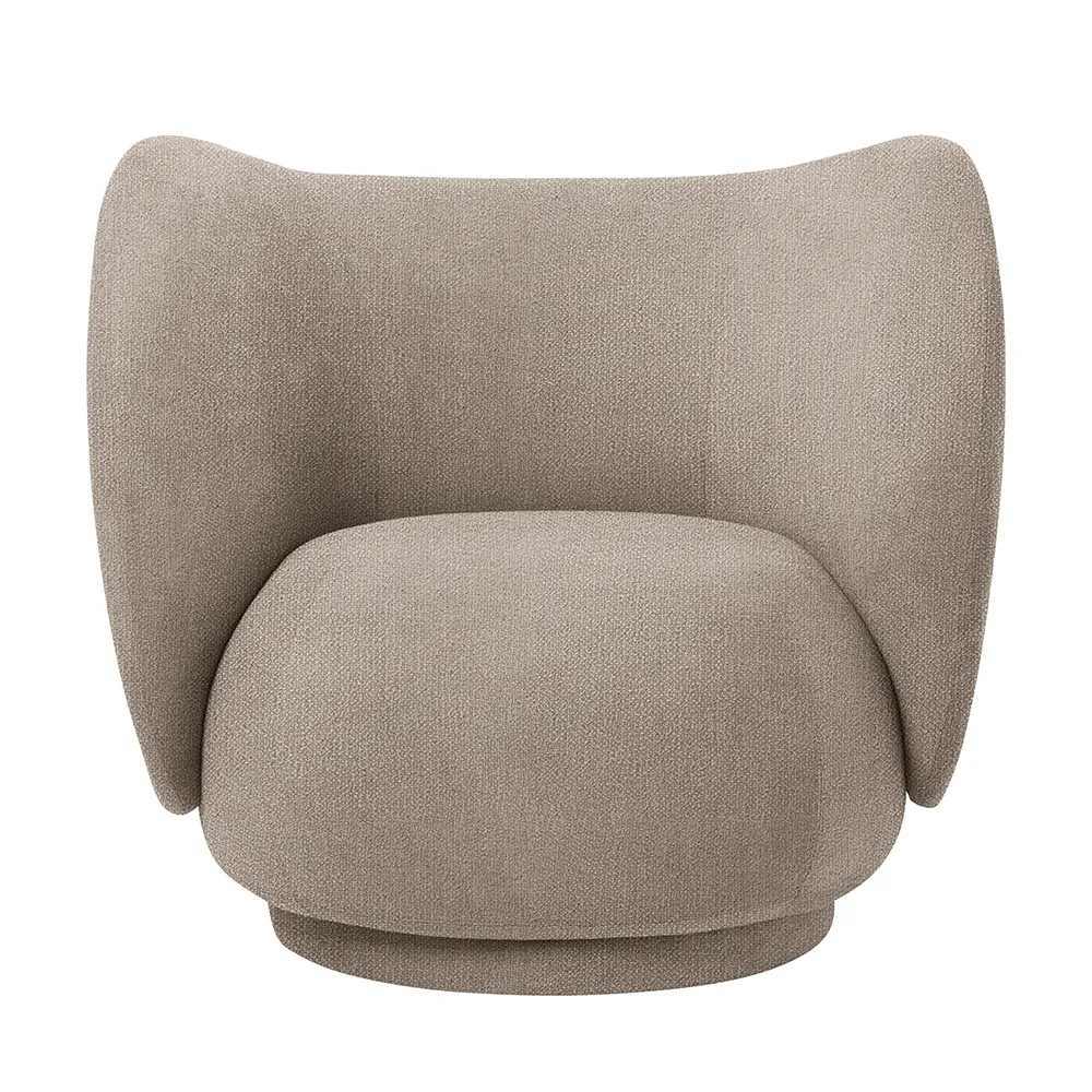 Ferm Living, Rico Lounge Fåtölj Boucle - Sand